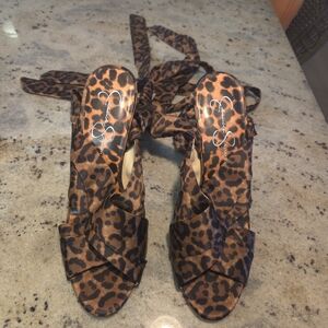 Jessica Simpson Leopard Print Sandals
